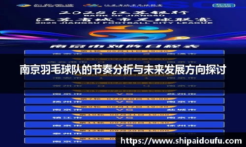 南京羽毛球队的节奏分析与未来发展方向探讨